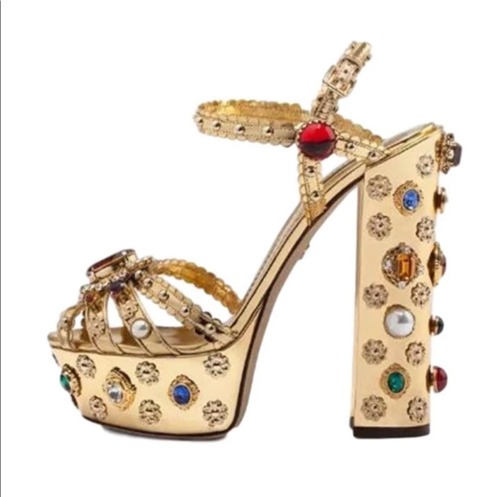 Soul + Sepia Asmara Gold Platform Sandals